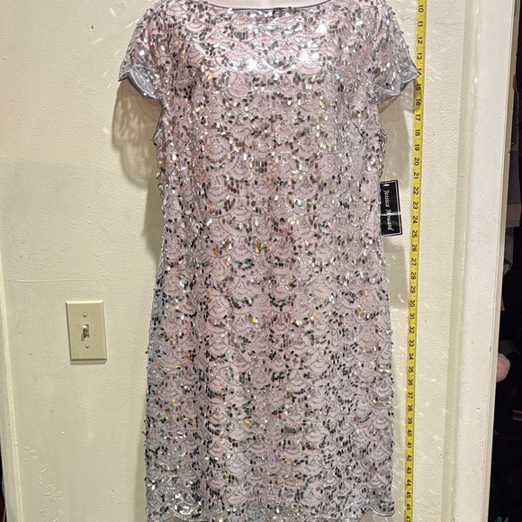 Jessica Howard Pink Sequin Mini Dress - Picture 1 of 7